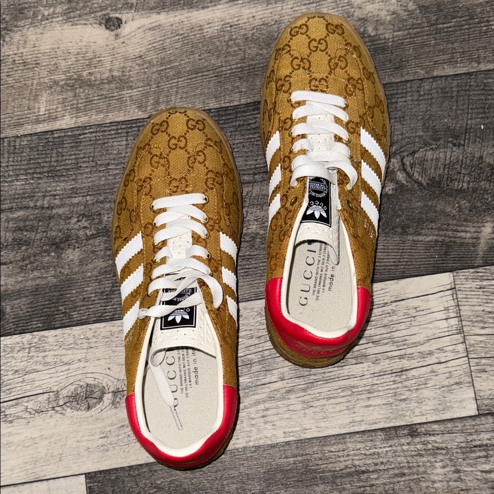Gucci Brown and White Sneakers